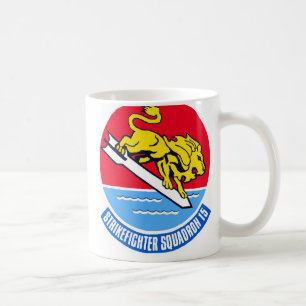 Taza De Café Huelga de la marina de guerra/escuadrón de caza