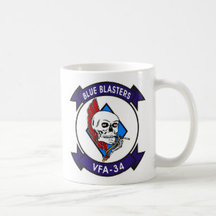 Taza De Café Huelga/taza del escuadrón de caza VFA-34