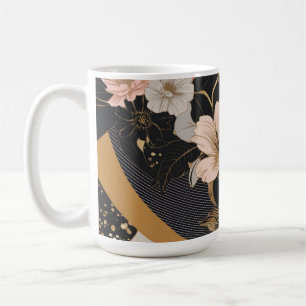 Taza De Café huella de flor