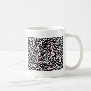 Taza De Café huella de leopardo rosa