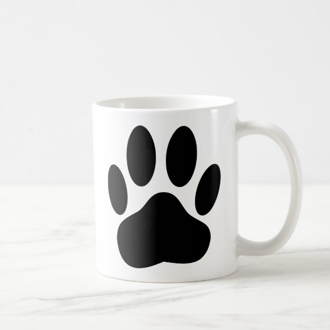 Taza De Café Huella de perro (Derecha)