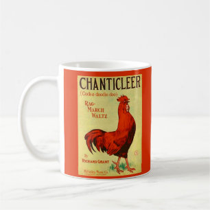 Taza De Café Huella musical de Chanticleer 1910