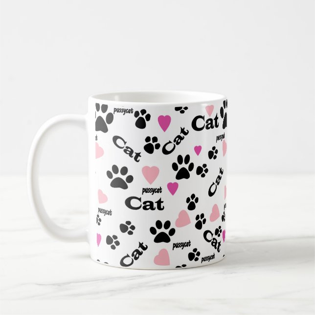 Taza De Café Huellas de gato (Izquierda)