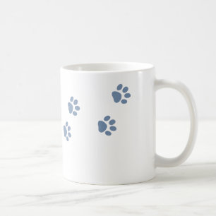 Taza De Café Huellas de gatos de perro de los mascotas