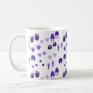 Taza De Café Huellas de invierno café Mug