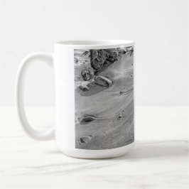 Taza De Café Huellas en la arena