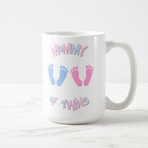 Taza De Café Huellas mami of Twins