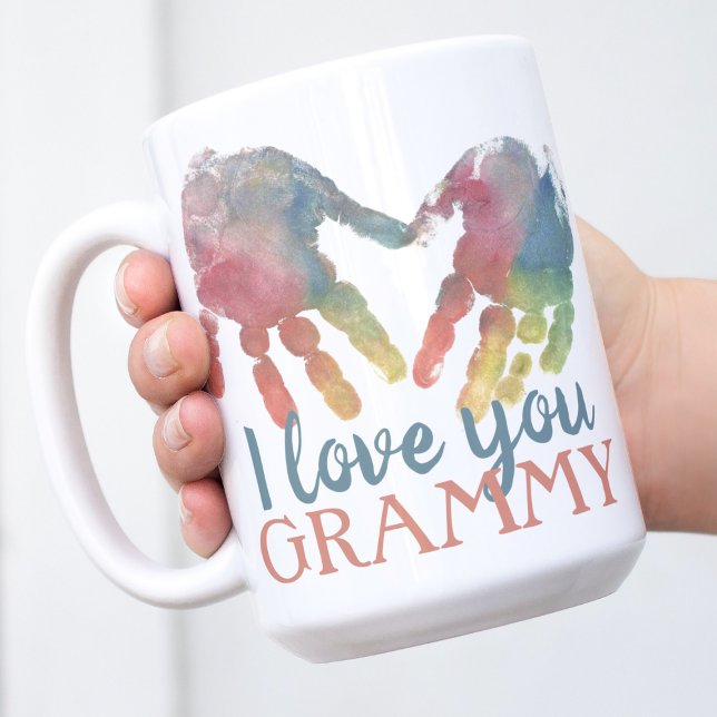 Taza De Café Huellas para el corazón - Abuela regalo - Foto cua (Subido por el creador)