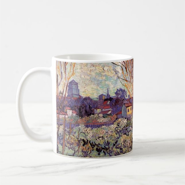Taza De Café Huerto en flor, Arles por Vincent van Gogh (Izquierda)