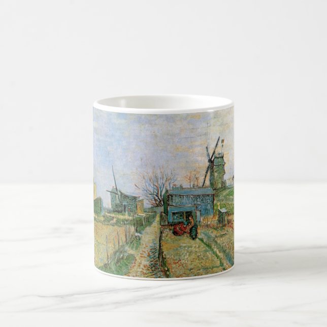 Taza De Café Huerto en Montmartre por Vincent van Gogh (Centro)