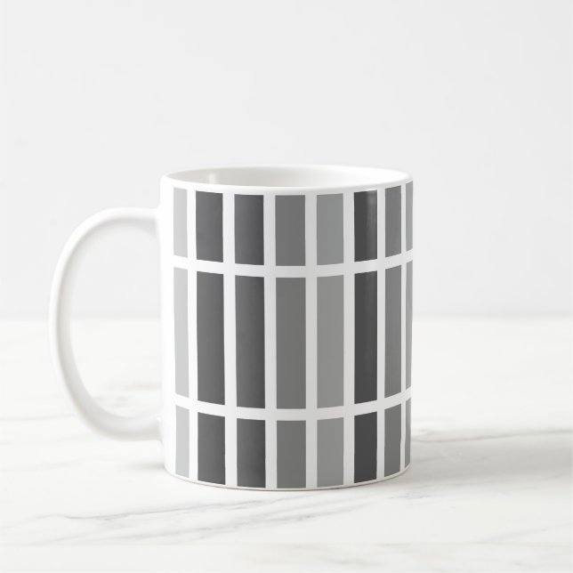 Taza De Café Hues de gris plateado (Izquierda)