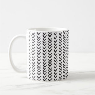 Taza De Café Hueso de arenisca negro y blanco