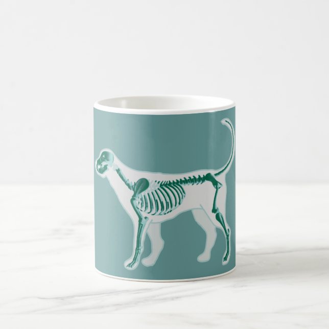 TAZA DE CAFÉ HUESOS DEL VETERINARIO DE LA RADIOGRAFÍA DE LA (Centro)