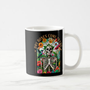 Taza De Café Huesos Secos Cobran Vida Esqueleto Divertido Flora