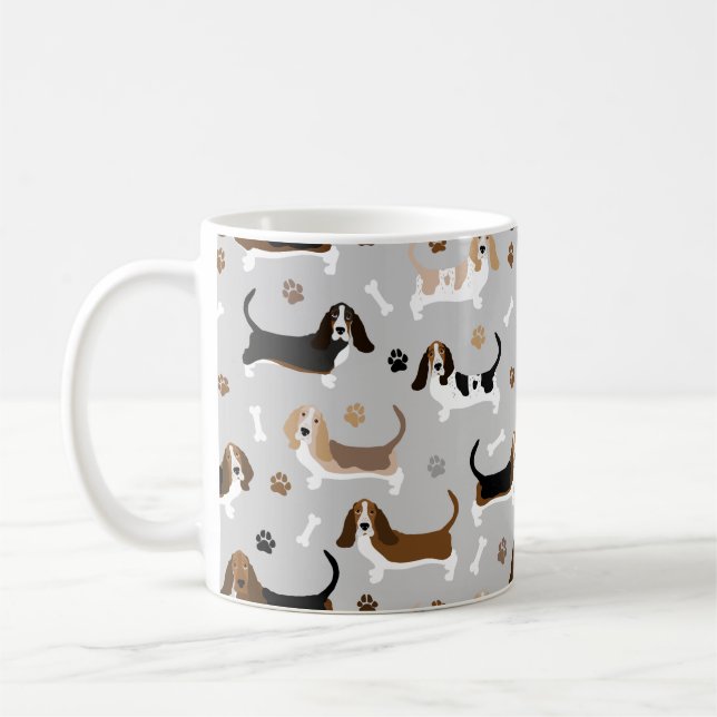 Taza De Café Huesos y patas de perro de los alrededores  (Izquierda)