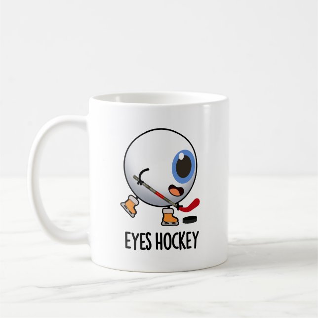 Taza De Café Huéspedes divertidos en hockey sobre hielo Pun dep (Izquierda)