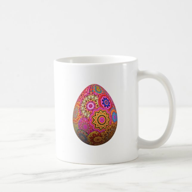 Taza De Café Huevo colorido estampado de Pascua (Derecha)