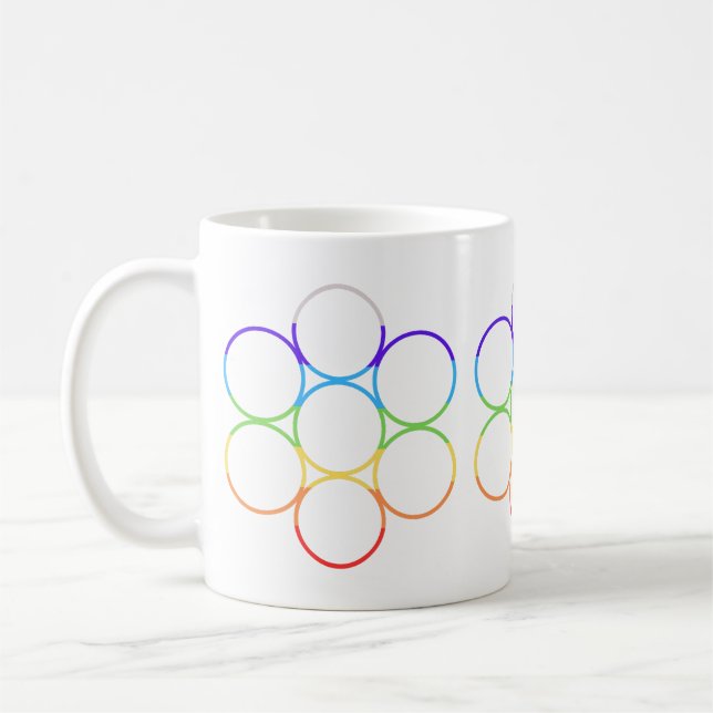 Taza De Café Huevo de la vida Chakra (Izquierda)