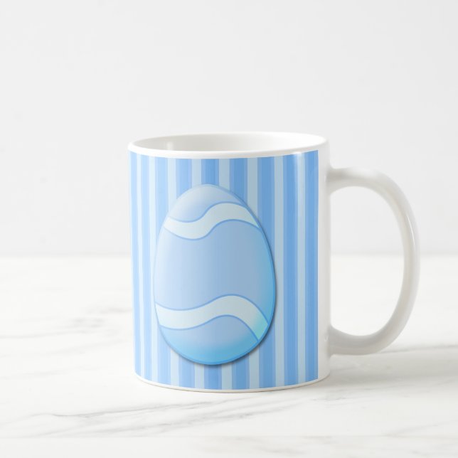 Taza De Café Huevo de Pascua (Azul) Café Mug (Derecha)