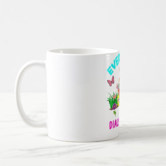 Taza De Café Huevo de Pascua: Caza divertida de niños Chicas Ki (Izquierda)