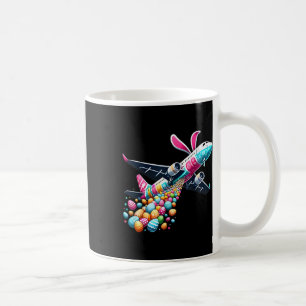 Taza De Café Huevo de Pascua de Abunny Airplane Niños Niños Pas