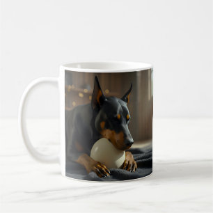 Taza De Café Huevo Doberman inusual