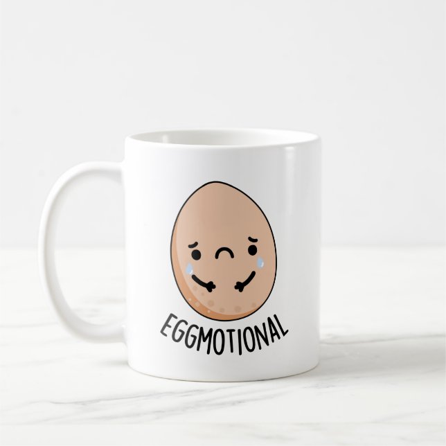 Taza De Café Huevo emocional divertida emocional (Izquierda)