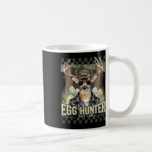 Taza De Café Huevo Hunter Deer Buck Byckward Cap Deer Huning Ea