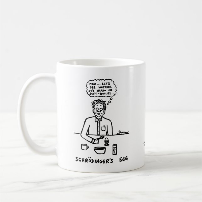 Taza De Café Huevo Mug de Schroedinger (Izquierda)