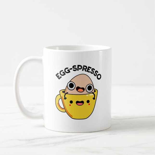 Taza De Café Huevo-Spresso Gracioso Huevo Café Pun (Izquierda)