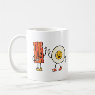 Taza De Café Huevo Y Bacon Cutos