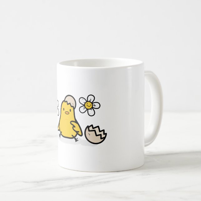 Taza De Café Huevo y pollo (Anverso derecho)