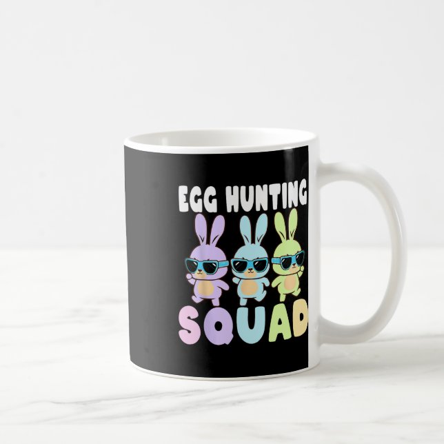 Taza De Café Huevos Caza Escuadrón Funny Caza de Huevos de Pasc (Derecha)