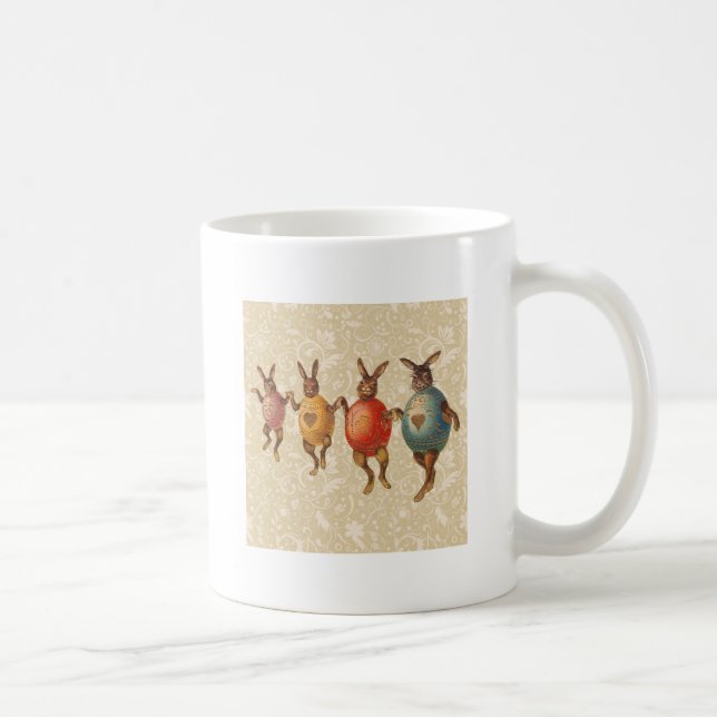 Taza De Café Huevos de baile del conejo de Pascua (Derecha)