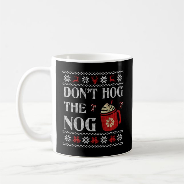Taza De Café Huevos de estilo feo Hog The Nog (Izquierda)