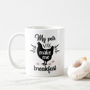 Taza De Café Huevos de granja divertida Vida campestre Granjero