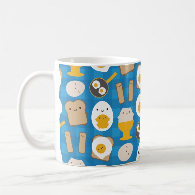 Taza De Café Huevos de Kawaii para el desayuno (Izquierda)