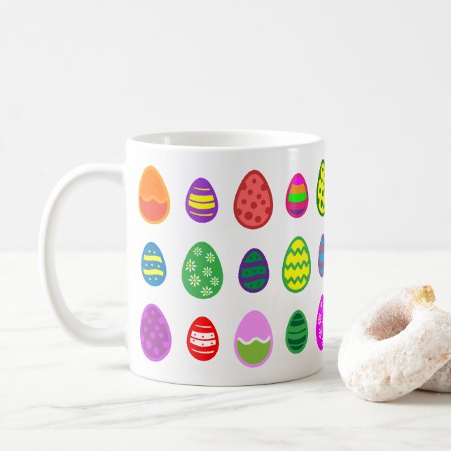 Taza De Café Huevos de Pascua (Con donut)