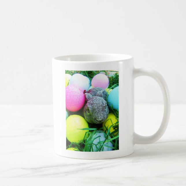 Taza De Café Huevos de Pascua, Conejo, Bolas de Golf (Derecha)