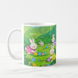Taza De Café Huevos de Pascua de personalizado Bunnies