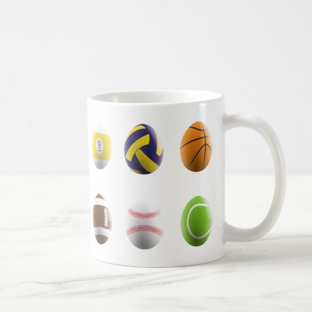 Taza De Café huevos de pascua deportiva (Derecha)