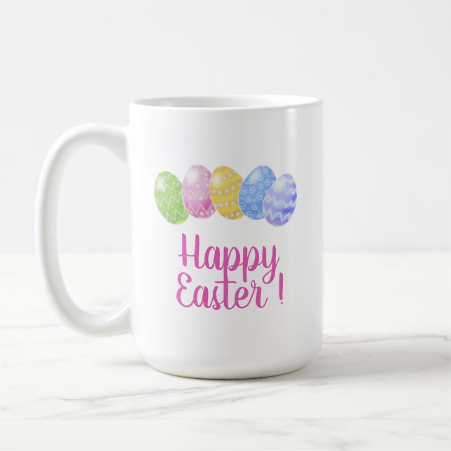 Taza De Café Huevos de Pascua, regalo de Pascua feliz, Pascua d (Izquierda)