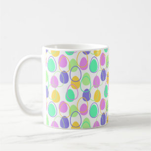 Taza De Café Huevos de Pascua y lineamientos
