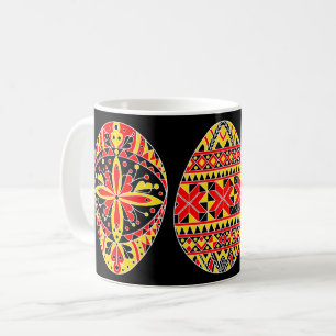Taza De Café Huevos de Pysanki Pascua