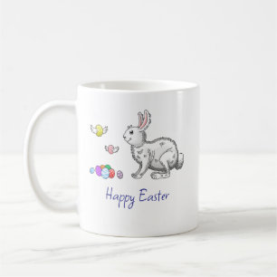 Taza De Café Huevos del conejo de Pascua
