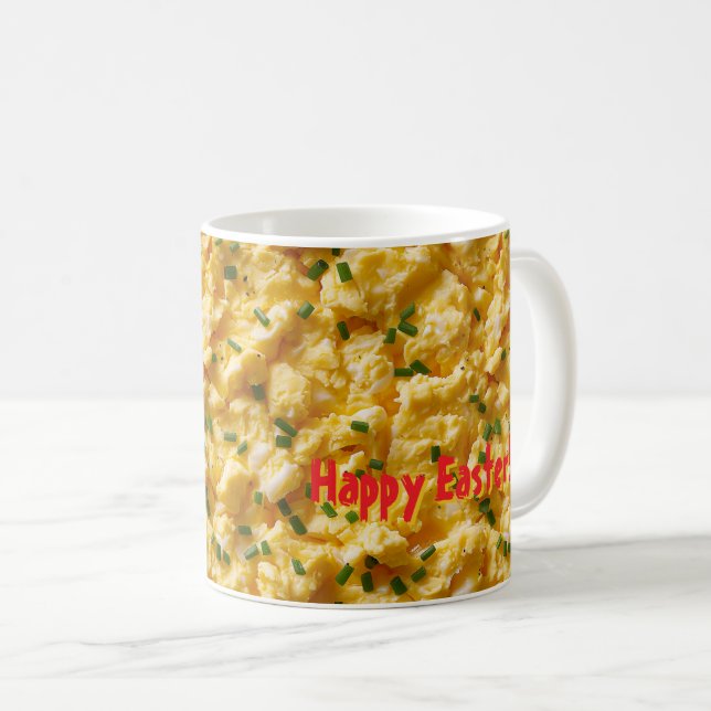 Taza De Café Huevos deslumbrados - Divertidas Vibes de Desayuno (Anverso derecho)