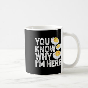Taza De Café Huevos endiablados divertidos Sabes por qué estoy