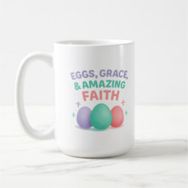 Taza De Café Huevos, Gracia y Fe Asombrosa Pascua 2026