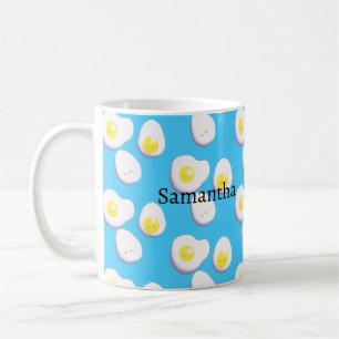 Taza De Café Huevos Helados Y Fritos En 3D