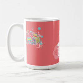 Taza De Café Huevos Pastel de Pascua y Bunny Mug